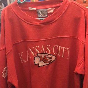 Vintage Kansas City Chiefs sweatshirt.